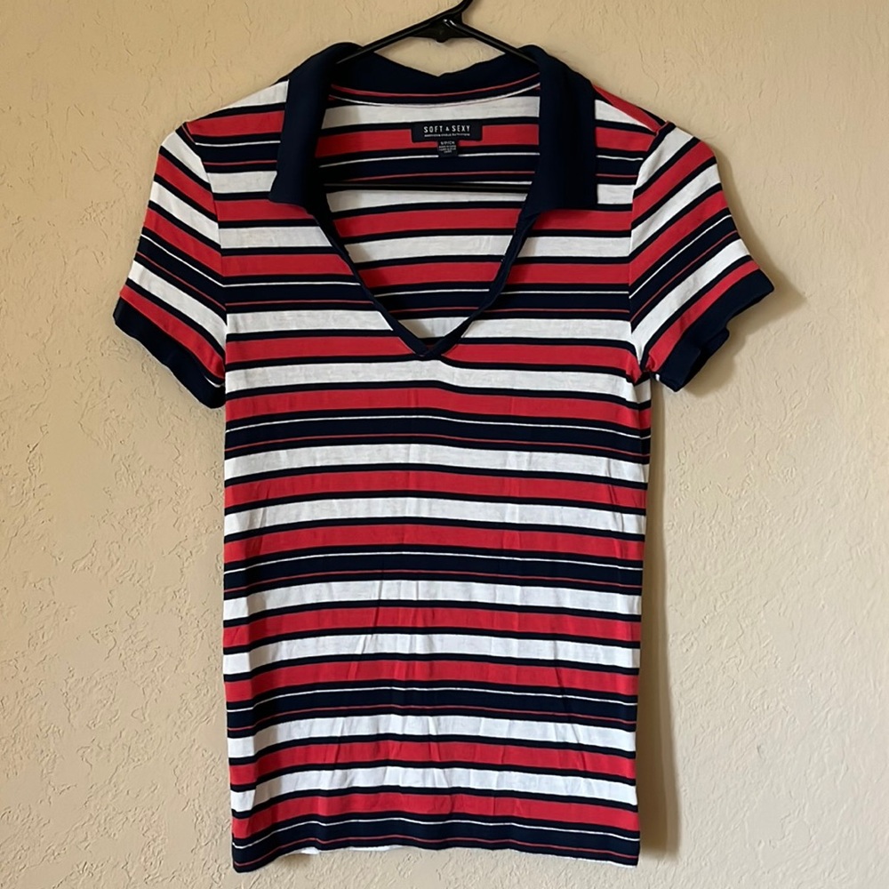 American Eagle collared top